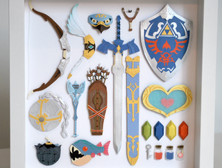 Illustration for article titled Legend Of Zelda Papercraft Armory